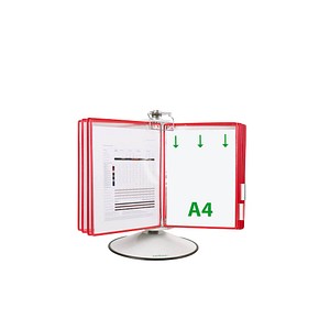Image tarifold Sichttafelsystem 444503 DIN A4 rot mit 50 St. Sichttafeln