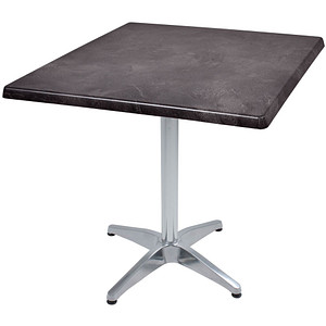 Image Garden Pleasure BRENTA Bistrotisch Holz dunkelgrau 80,0 x 80,0 x 74,0 cm