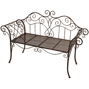 Image Garden Pleasure Gartenbank Selene 950387 braun Metall 143,0 cm