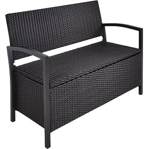 Image Garden Pleasure Gartenbank Ferrara 970299 schwarz Kunststoff 117,0 cm