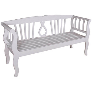 Image Garden Pleasure Gartenbank Arcadia 985112 weiß Holz 175,0 cm