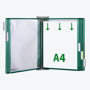 Image tarifold Wand-Sichttafelsystem 424105 DIN A4 grün mit 10 St. Sichttafeln