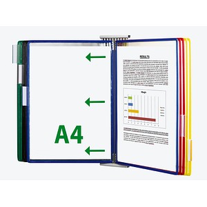 Image tarifold Wand-Sichttafelsystem 427109 DIN A4 farbsortiert mit 10 St. Sichttafeln