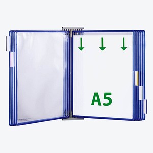Image tarifold Wand-Sichttafelsystem 425101 DIN A5 blau mit 10 St. Sichttafeln