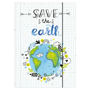 Image VELOFLEX Zeichenmappe Save the earth DIN A3 Weltkugel