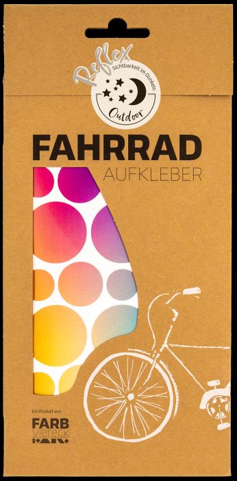 Image Fahrradaufkleber Kreis bunt
