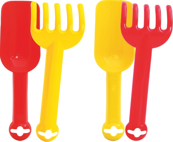 Image OA Schaufel+Rechen-Set,L.24cm,2-f.sort.