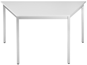 Image SODEMATUB Beistelltisch 126TGA, trapezförmig, lichtgrau/alu