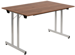 Image SODEMATUB Klapptisch TPMU126WA, 1.200 x 600 mm, wenge/alu