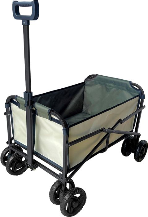 Image OA Bollerwagen beige/olivgrün 77x53x92cm