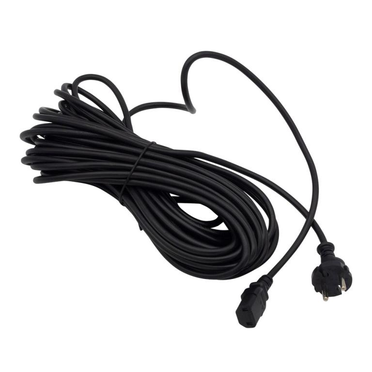 Image Zubehör/Ersatzteil: Netzkabel, 15 m , schwarz, beidseitig steckbar | 1 Stück passend für Era Evo ||67478||, Era Tec ||67477||, Era Pro ||67483||, T11 Evo ||64196||, Maximus Hepa ||68680||