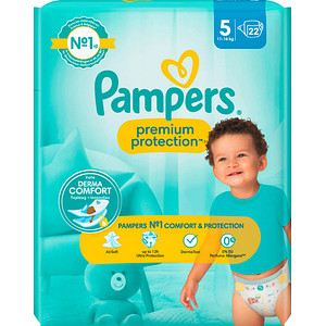 Image Pampers Windeln Premium Protection Größe 5 Junior, 11-16 kg
