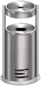 Image kerkmann Sicherheits-Standascher tec-art, rund, silber