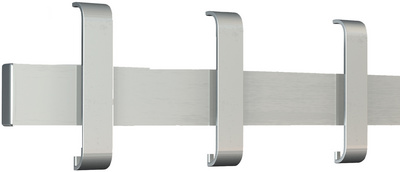 Image kerkmann Sicherheits-Wandgarderobe Arosa, 12 Haken,alusilber