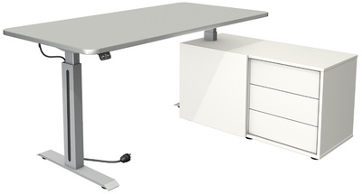 Image kerkmann Komplett-Arbeitsplatz Move 1 Style, lichtgrau