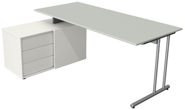 Image kerkmann Komplett-Arbeitsplatz Start Up, lichtgrau