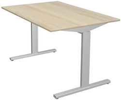 Image kerkmann Schreibtisch Form 2, (B)1.600 mm, ahorn