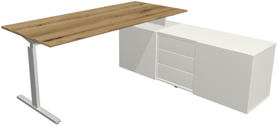 Image kerkmann Komplett-Arbeitsplatz Form 2, ahorn