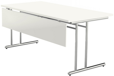 Image kerkmann Knieraumblende/Sichtschutz für Schreibtisch, weiß