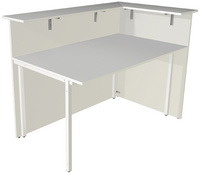 Image kerkmann Ecktheke Atlantis, einseitig offen, weiß/Glas