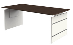 Image kerkmann Wangen-Schreibtisch Form 4, (B)1.600 mm, wenge