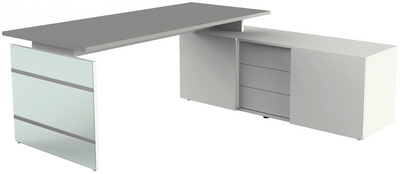 Image kerkmann Komplett-Arbeitsplatz LUGANO, graphit