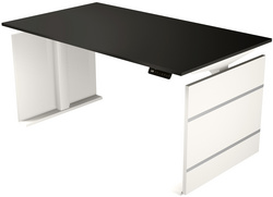 Image kerkmann Sitz-Steh-Wangen-Schreibtisch Move 3, anthrazit