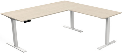 Image kerkmann Sitz-Steh-Schreibtisch Move 3 mit Anbau, ahorn