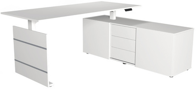 Image kerkmann Komplett-Arbeitsplatz Move 3, weiß
