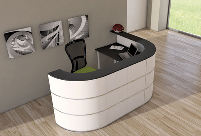 Image kerkmann L-Theke Cento 6, (B)2.600 x (T)1.800 x (B)1.100 mm