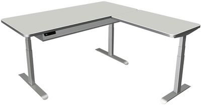 Image kerkmann Sitz-Steh-Schreibtisch Move 4 Premium mit Anbau