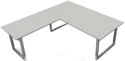 Image kerkmann Konferenztisch Form 5, (B)2.000 mm, lichtgrau