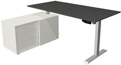 Image kerkmann Komplett-Arbeitsplatz Move 1, anthrazit