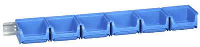 Image ALLIT Sichtlagerkasten-Set ProfiPlus 1/7, blau aus PP, temperaturbeständig von 