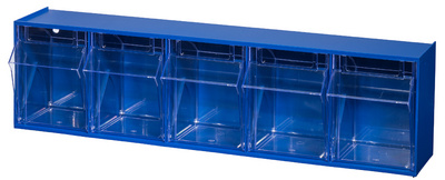 Image ALLIT Klappkasten-Magazin (B x H x T) 600 x 77 x 65 mm Blau, Transparent VarioP