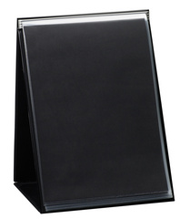 Image rillstab Tisch-Flipchart, A4 hoch, schwarz, inkl. 20 Hüllen