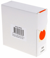 Image rillprint Markierungspunkte, Durchmesser: 35 mm, neonrot