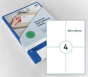 Image rillprint Universal-Etiketten, 210 x 148 mm, weiß