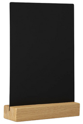 Image EUROPEL Kreidetafel Tischaufsteller, DIN A5 hoch, eiche