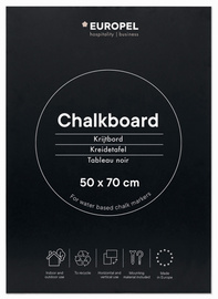 Image EUROPEL Kreidetafel ohne Rahmen, 420 x 600 mm, schwarz