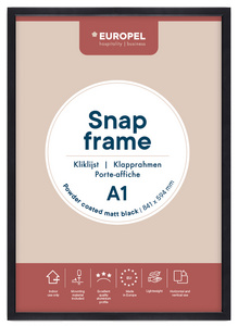 Image EUROPEL Plakatrahmen, DIN A4, schwarz