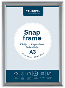 Image EUROPEL Plakatrahmen, DIN A3, 25 mm, silber eloxiert