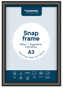 Image EUROPEL Plakatrahmen, DIN A3, 25 mm, schwarz