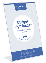 Image EUROPEL Tischaufsteller Budget, DIN A4 hoch, schräg