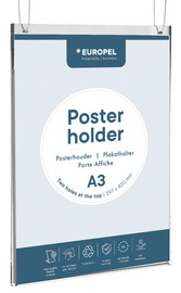 Image EUROPEL Plakathalter, DIN A3 hoch, transparent