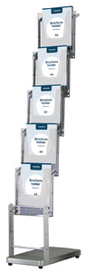 Image EUROPEL Prospekständer mit Fußplatte, 5 x DIN A4, faltbar
