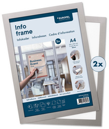 Image EUROPEL Magnetrahmen INFO FRAME, DIN A4, silber