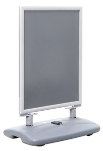 Image EUROPEL Plakatständer mit Kunststoff-Fuß, A1, silber