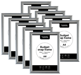 Image EUROPEL Plakatrahmen BUDGET, DIN A4, 25 mm, silber