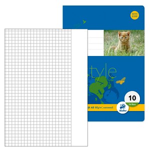 Image 10 Staufen® Schulhefte Lineatur 10 kariert DIN A5 Außenrand, 16 Blatt